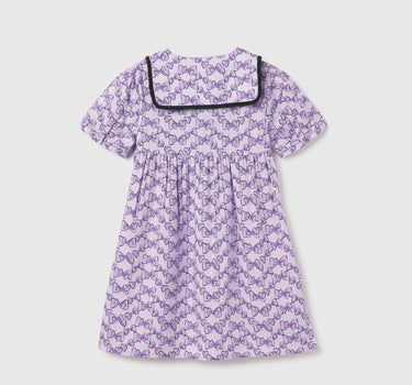 Regular Fit Peter Pan Collar Printed Dress