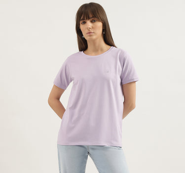 Regular Fit Round Neck Solid T-shirts