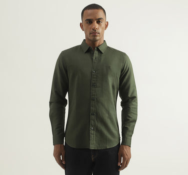 Mens Slim Fit Solid Shirt