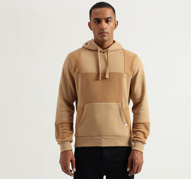 Men's Regular Fit Hooded Printed Sweatshirt