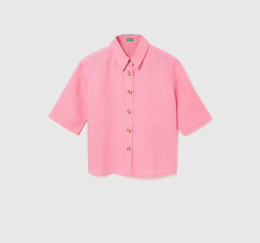 Regular Fit Spread Collar Solid Shirt