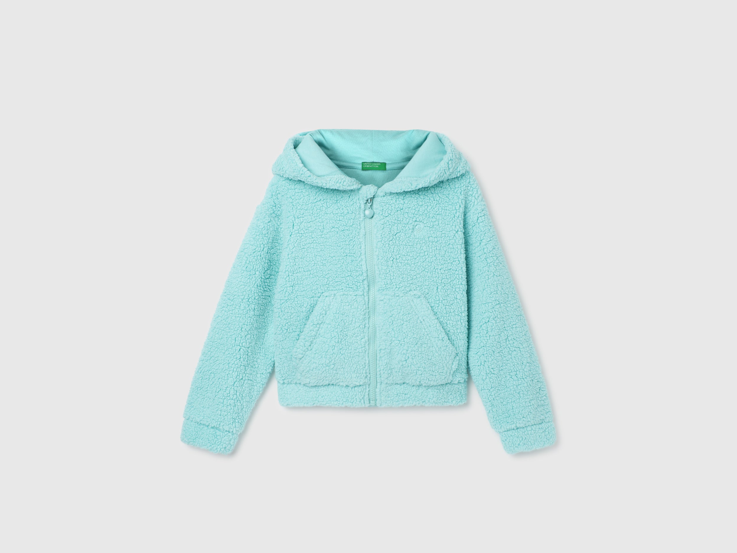 Girl's Regular Fit Hooded Neck Solid Sweatshirt