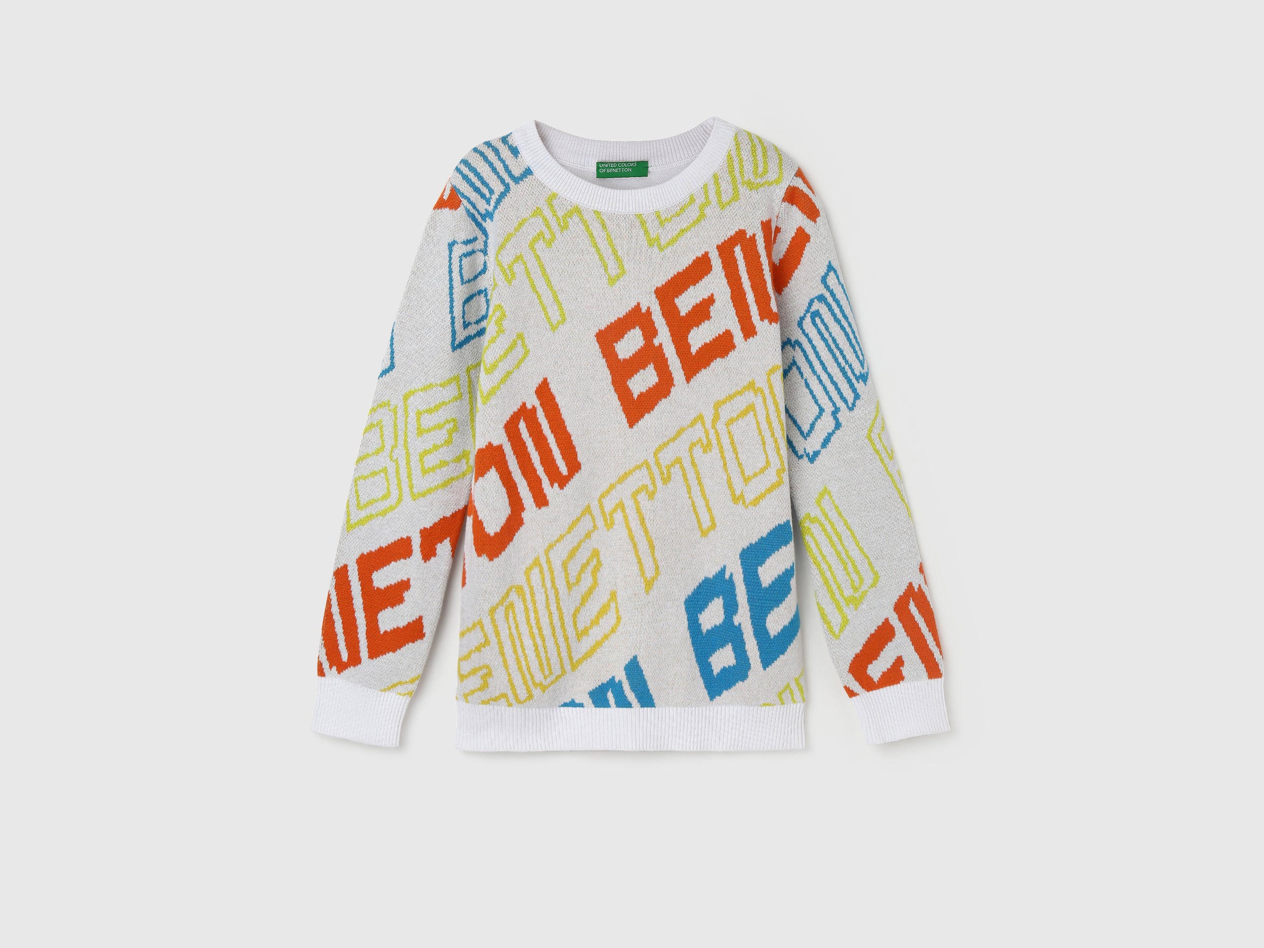 Boy's Regular Fit Crew Neck Patterned Sweaters