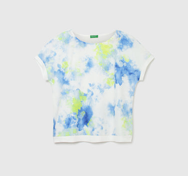 Women Tie & Dye Round Neck Top