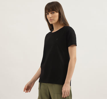 Regular Fit Round Neck Solid T-shirts