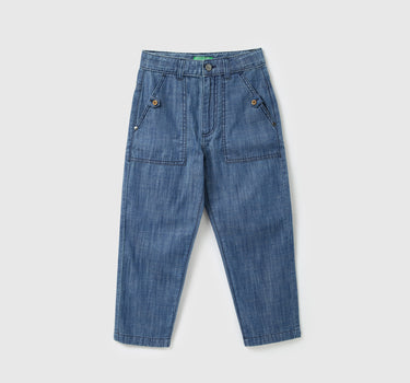 Boys Solid Slouchy Fit Jeans