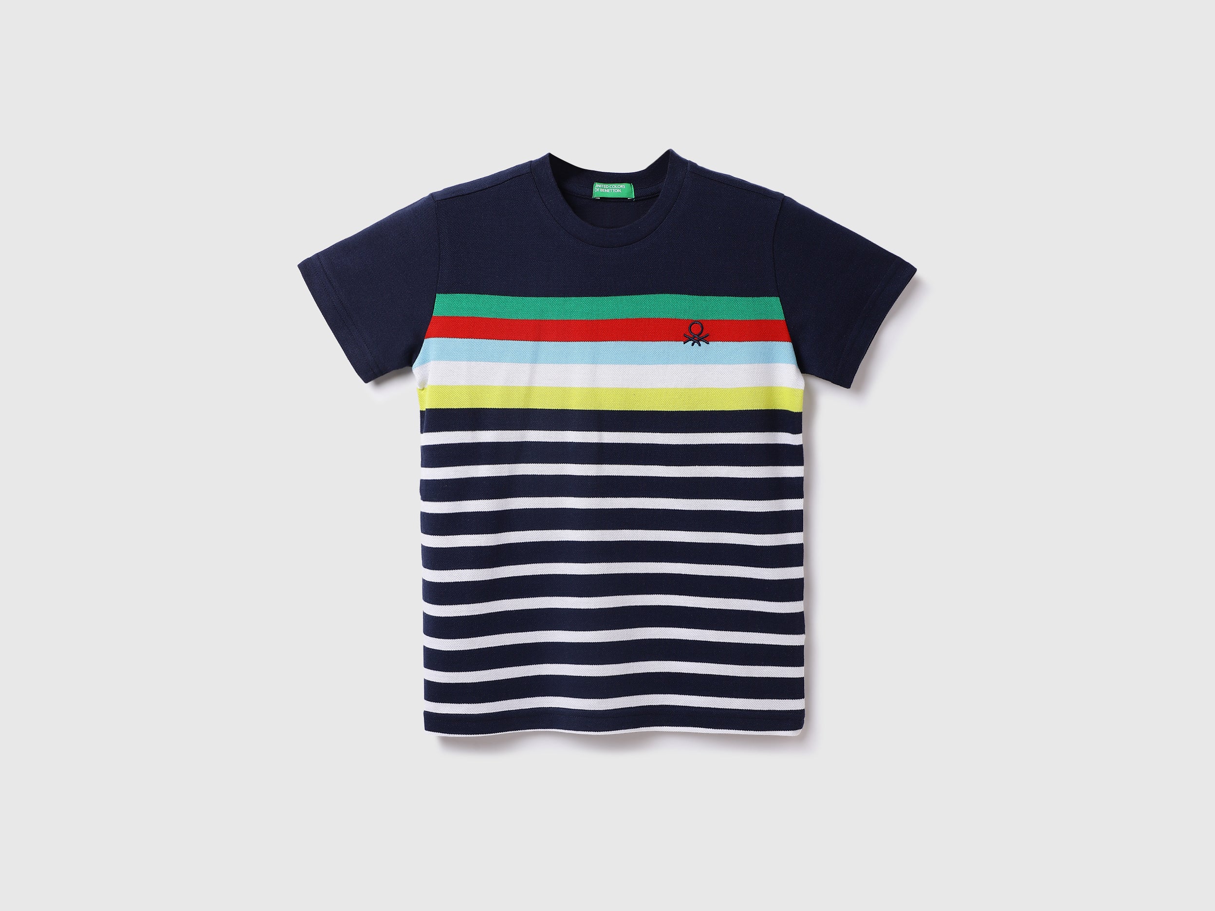 Cotton Striped Round Neck Boys T-shirts