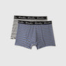 Pack of 2 Striped Low Rise Boxer Briefs