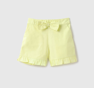 Girls Solid Regular Fit Shorts