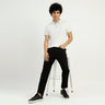 Regular Fit Ribbed Collar Solid T-Shirt