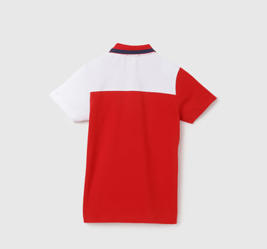 Regular Fit Polo Neck Printed T-Shirt