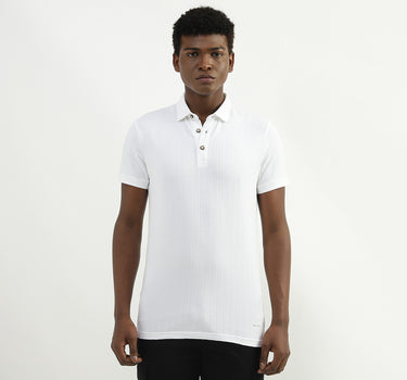 Cotton Solid Polo Collar Mens T-shirts