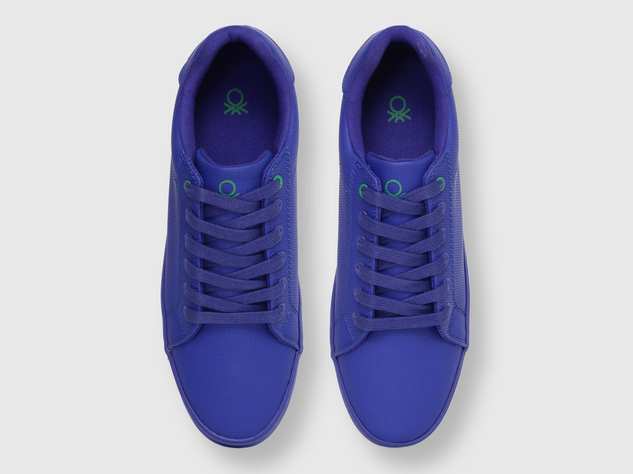 Mens Blue Textured Sneakers – United Colors of Benetton Store