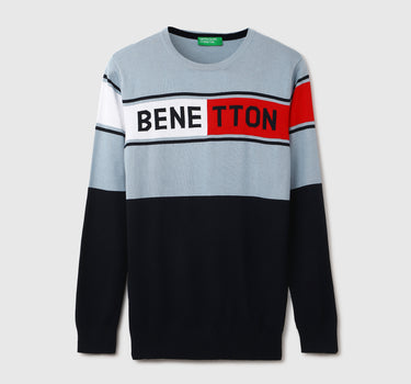 Men Colorblock Sweater