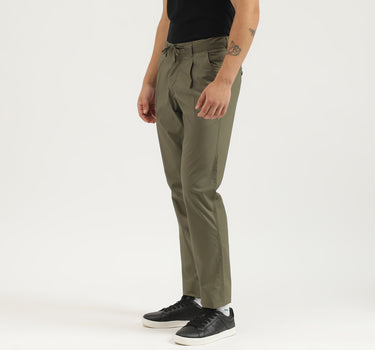 Solid Relaxed Fit Trousers