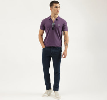 Regular Fit Polo Neck Solid T-shirts