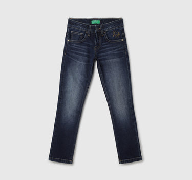 Solid Slim Fit Mid Rise Jeans