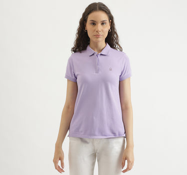 Regular Fit Polo Collar Solid T-Shirt