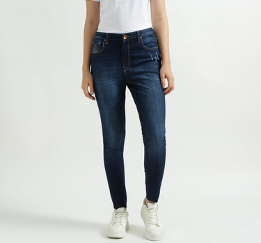 Skinny Fit Navy Blue Jeans