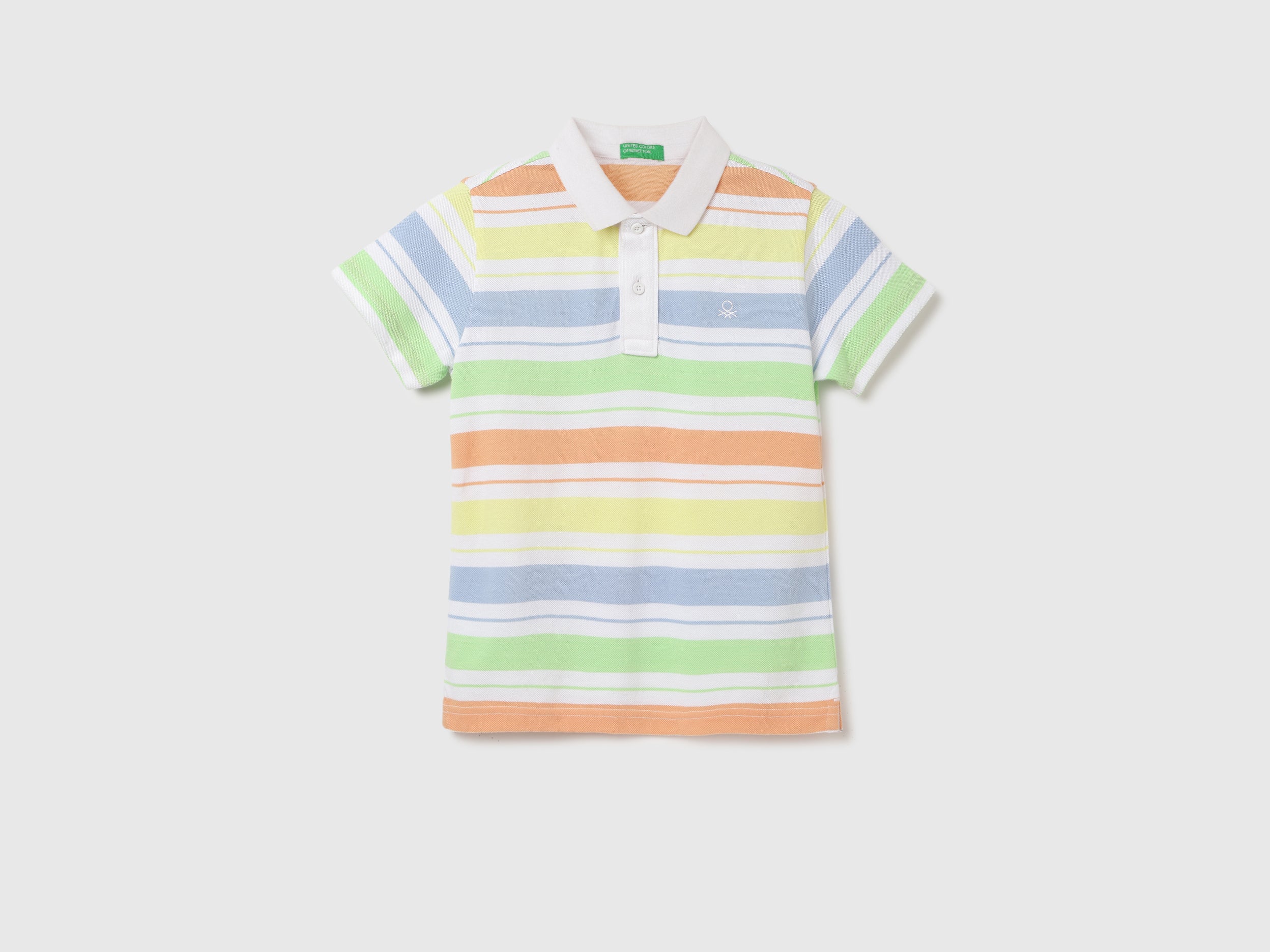 Regular Fit Polo Neck Striped T-shirt