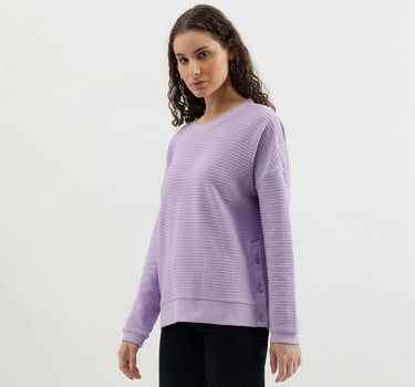 Regular Fit Textured Sweatshirt