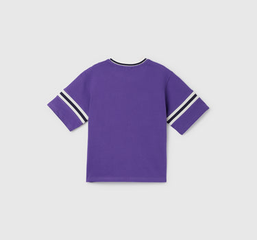 Boxy Fit Crew Neck Applique Boy's T-Shirt