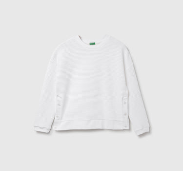 Regular Fit Textured Sweatshirt