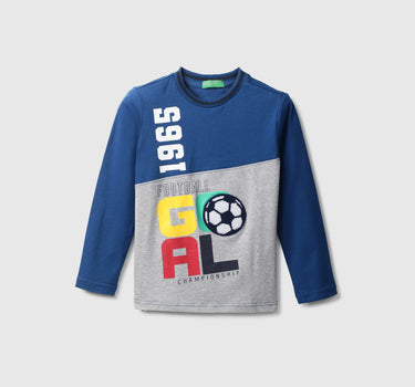 Boys Printed Round Neck T-shirt