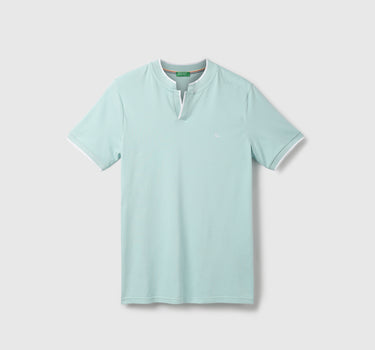 Cotton Solid Polo Collar Mens T-shirts