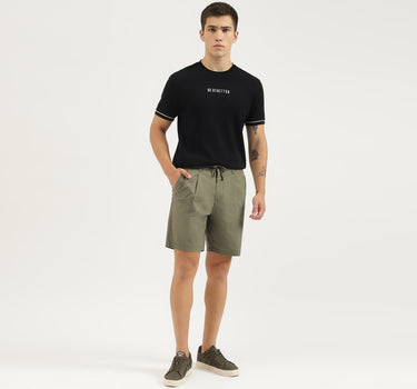 Solid Relaxed Fit Shorts