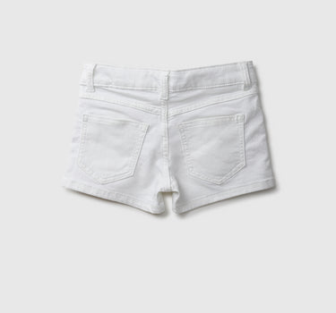 Basic White Denim Shorts