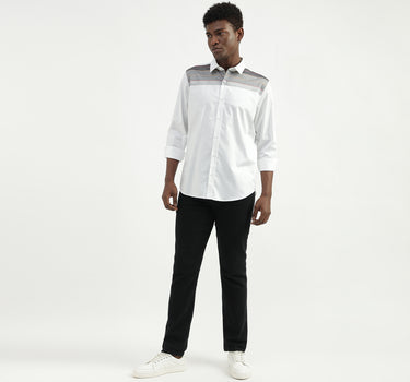 Cotton Striped Spread Collar Mens Shirts