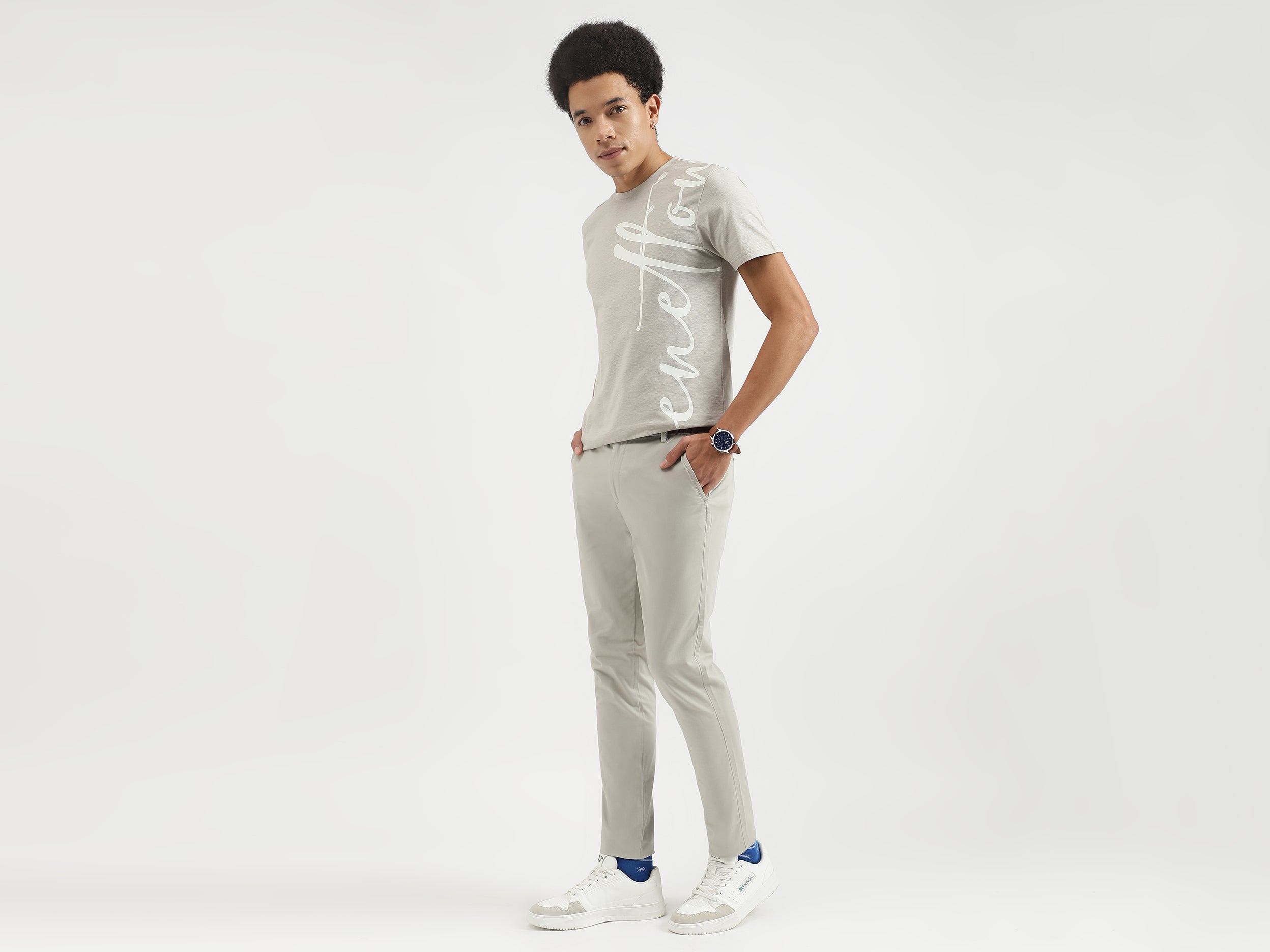 Solid Slim Fit Trousers