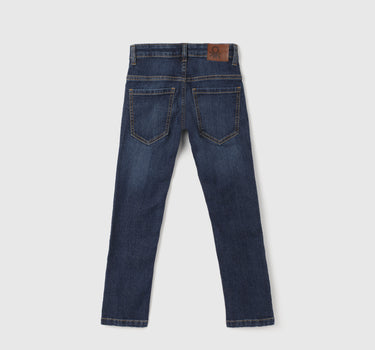 Boy's Solid Slim Fit Jeans