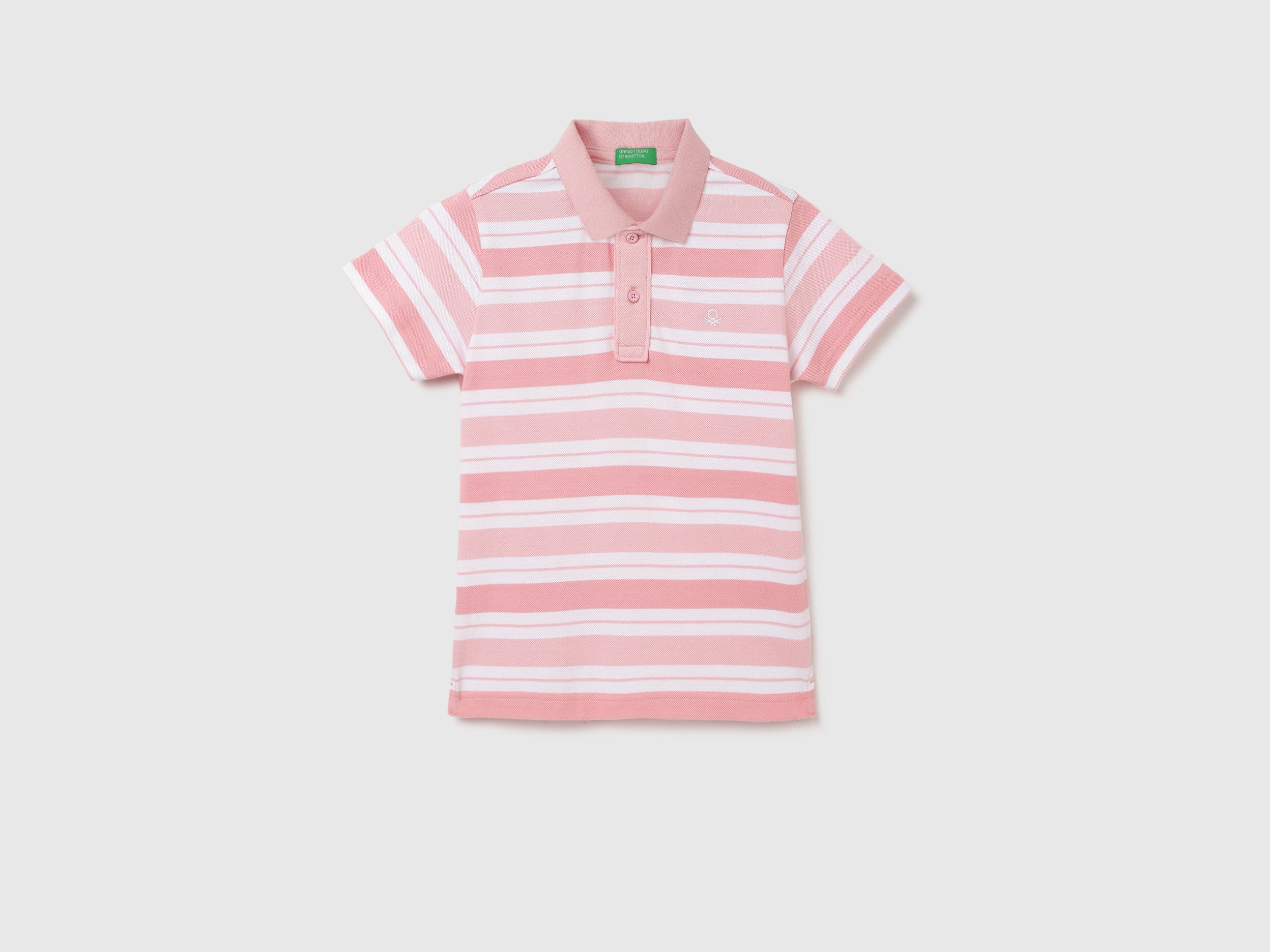 Regular Fit Polo Neck Striped T-shirt