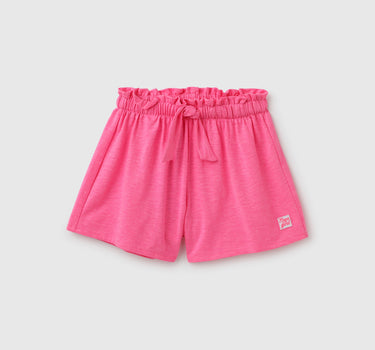 Solid Regular Fit Mid Rise Shorts