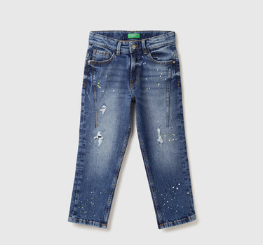 Boys Solid Slouchy Fit Jeans