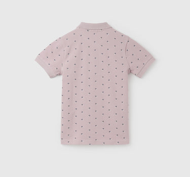 Regular Fit Polo Collar Printed T-Shirt