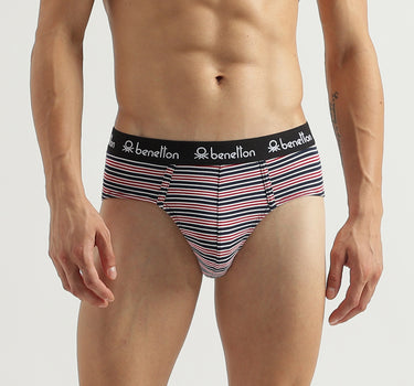 Pack of 2 Striped Low Rise Briefs