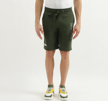 Flat Lock Detail Regular Fit Shorts