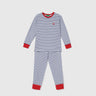 Regular Fit Full Sleeve Striped T-Shirt with Striped Jogger Nightsuit Set