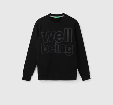 Regular Fit Round Neck Graphic Print Sweatshirt