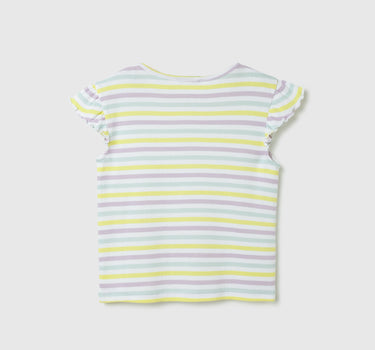 Round Neck Striped Pattern Top