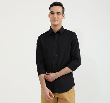 Mens Slim Fit Solid Shirt