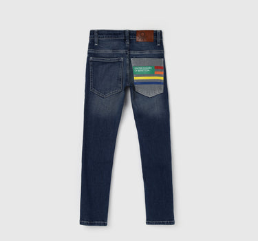 Boy's Solid Slim Fit Jeans