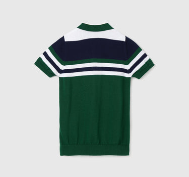 Boy's Regular Fit Polo Collar Striped Sweaters