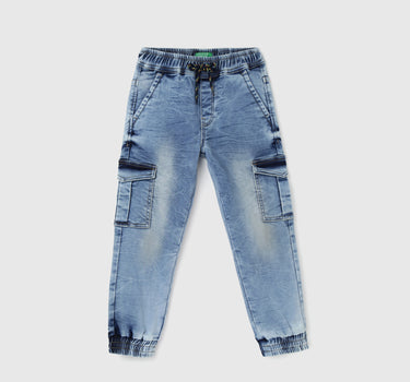 Boy's Solid Regular Fit Joggers