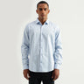 Men's Slim Fit Cutaway Collar Textured Shirts