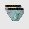 Pack of 2 Striped Low Rise Briefs