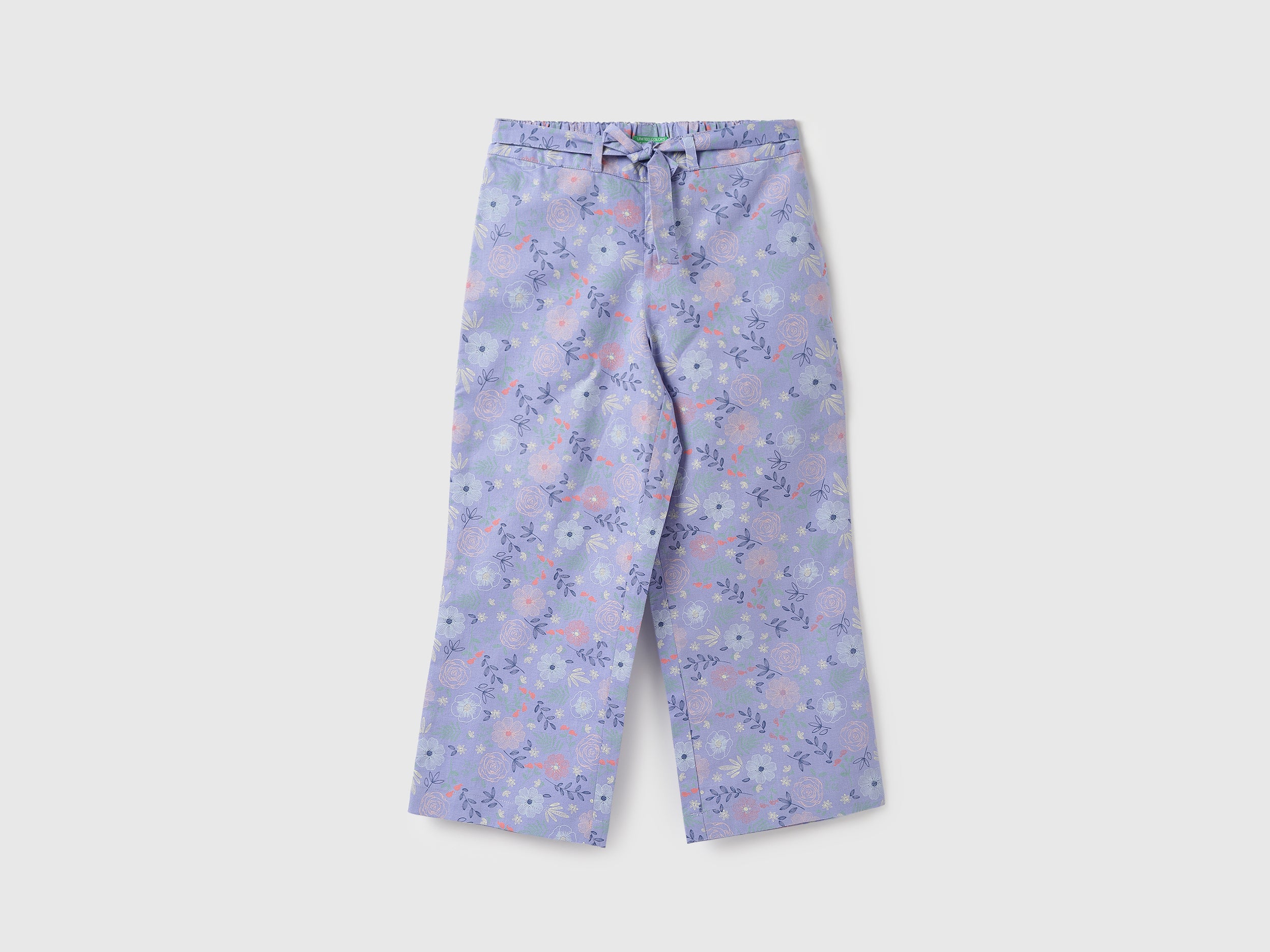 Girls Printed Regular Fit Trousers